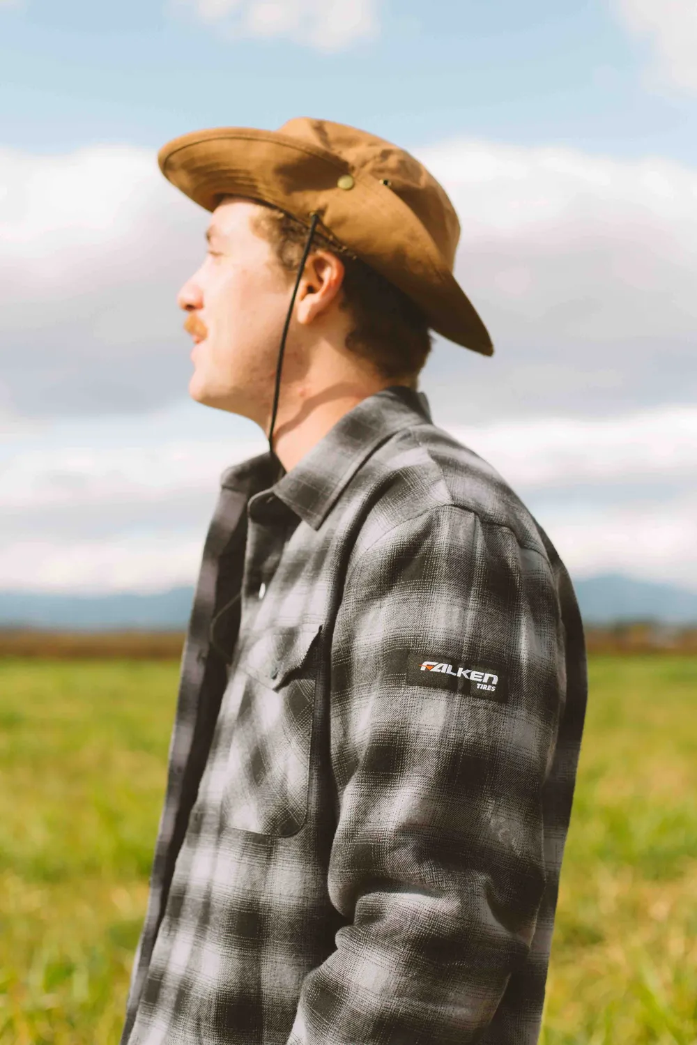 Falken tires flannel sram boonie hat by anthem branding 1