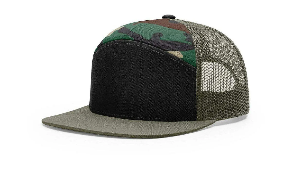7 panel camo hat by anthem branding
