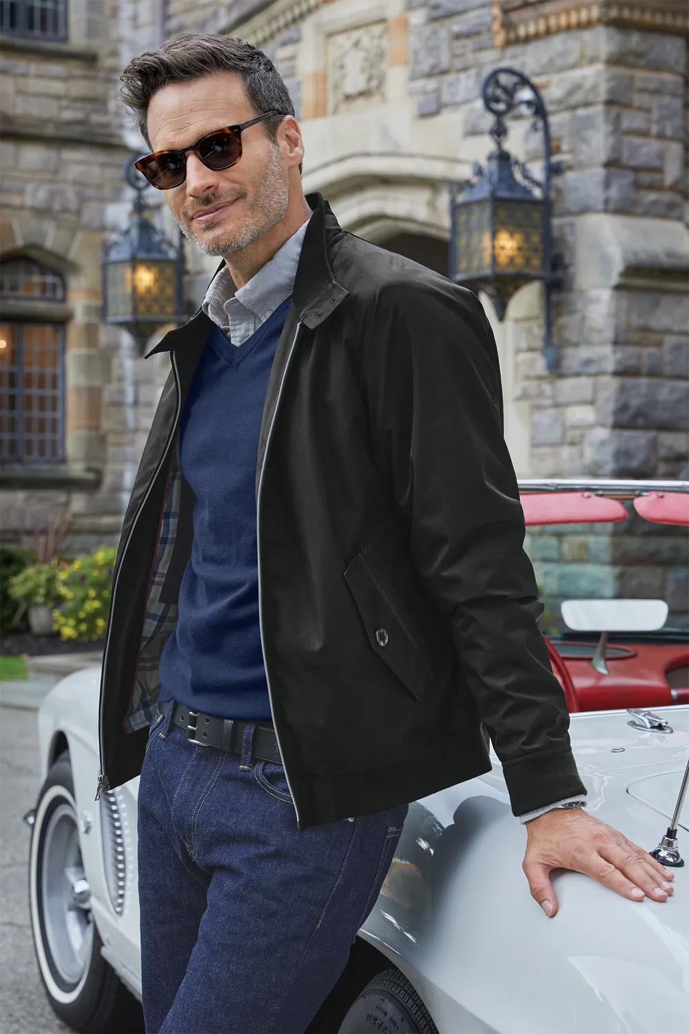 Brooks brothers leather jacket