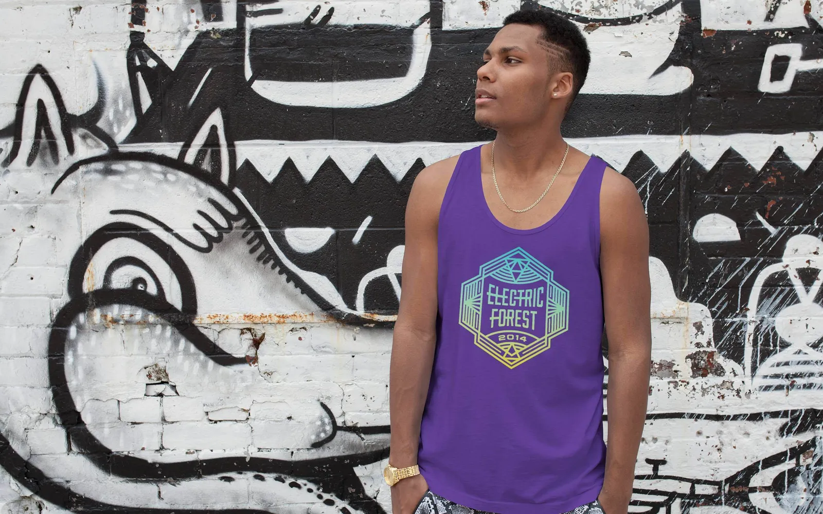 Electric Forest Mens Tank anthem branding