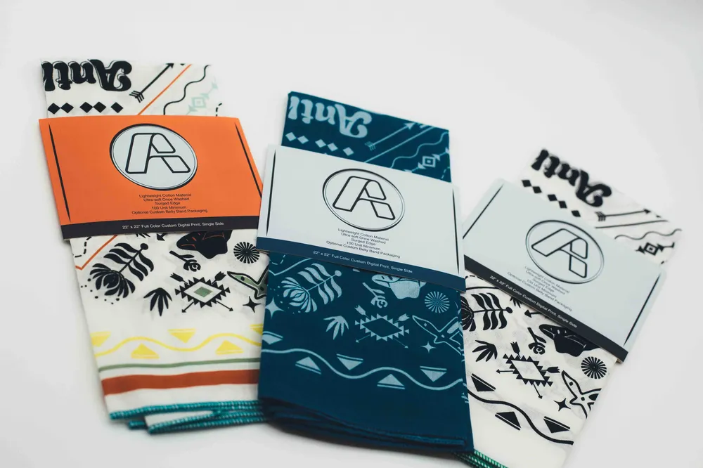 Anthem branding bandanas by anthem branding studio shots 1