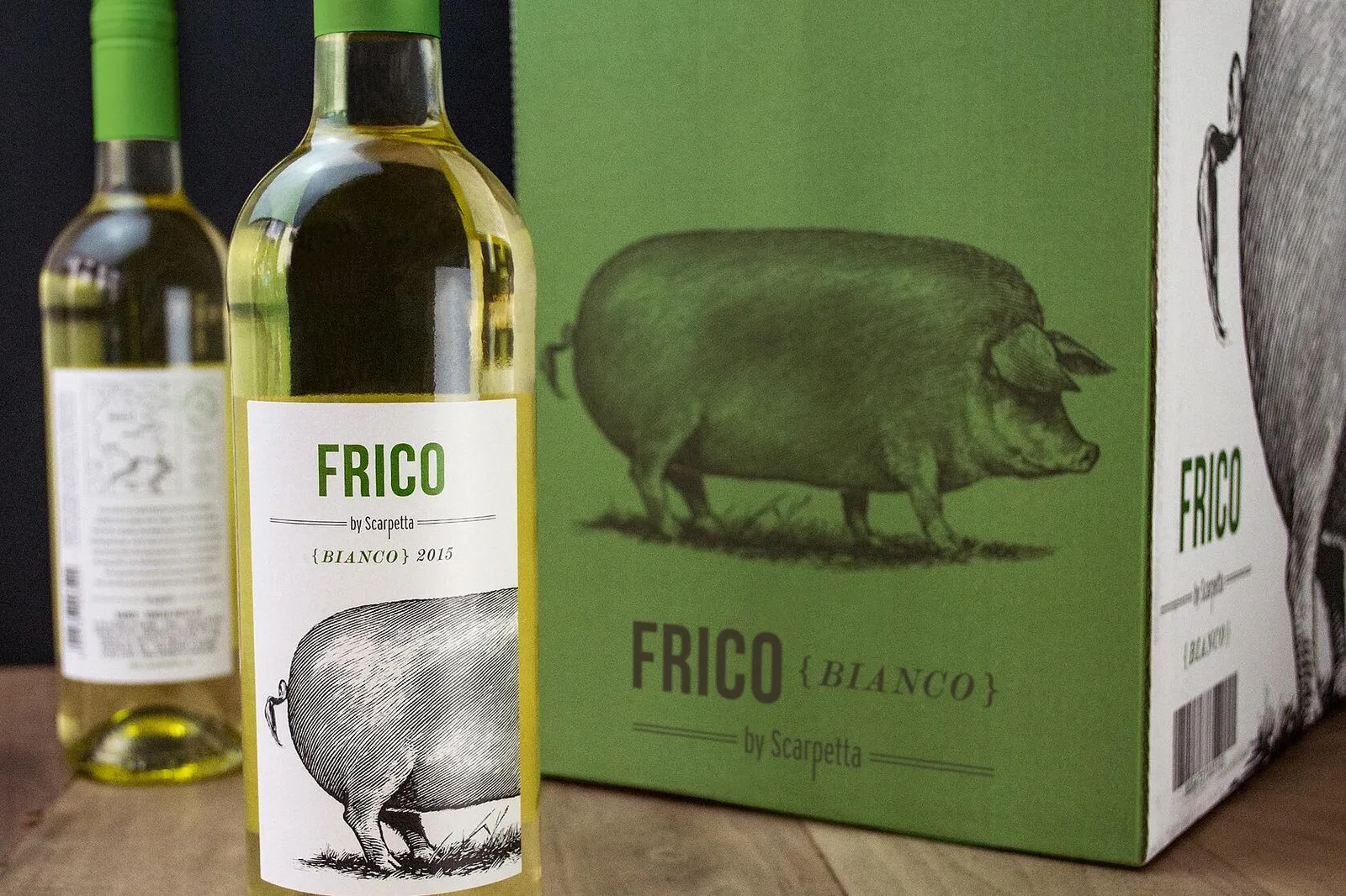 Frico bottle and packaging by anthem branding
