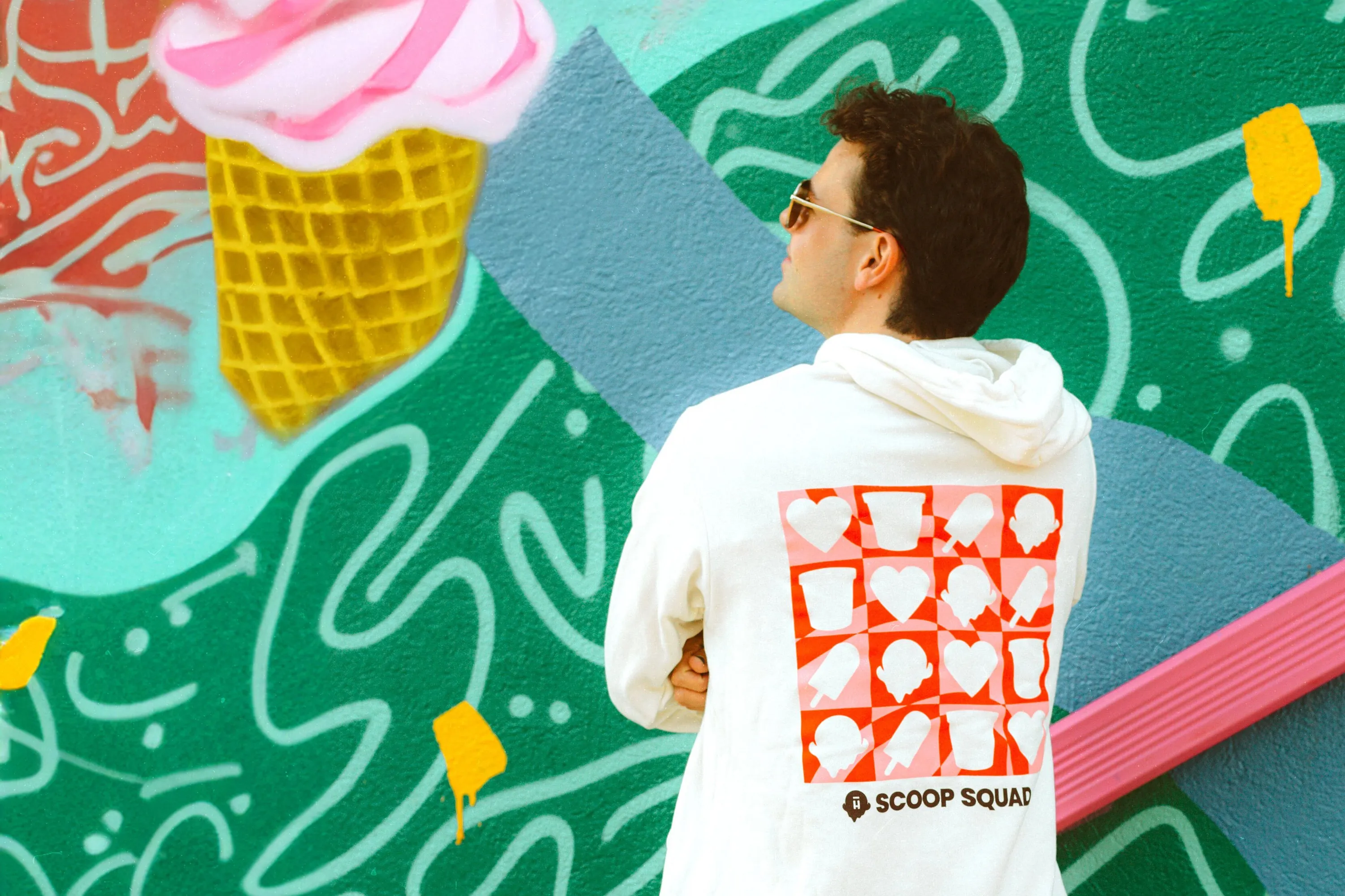 Halo Top Screen Printed Hoodie 5
