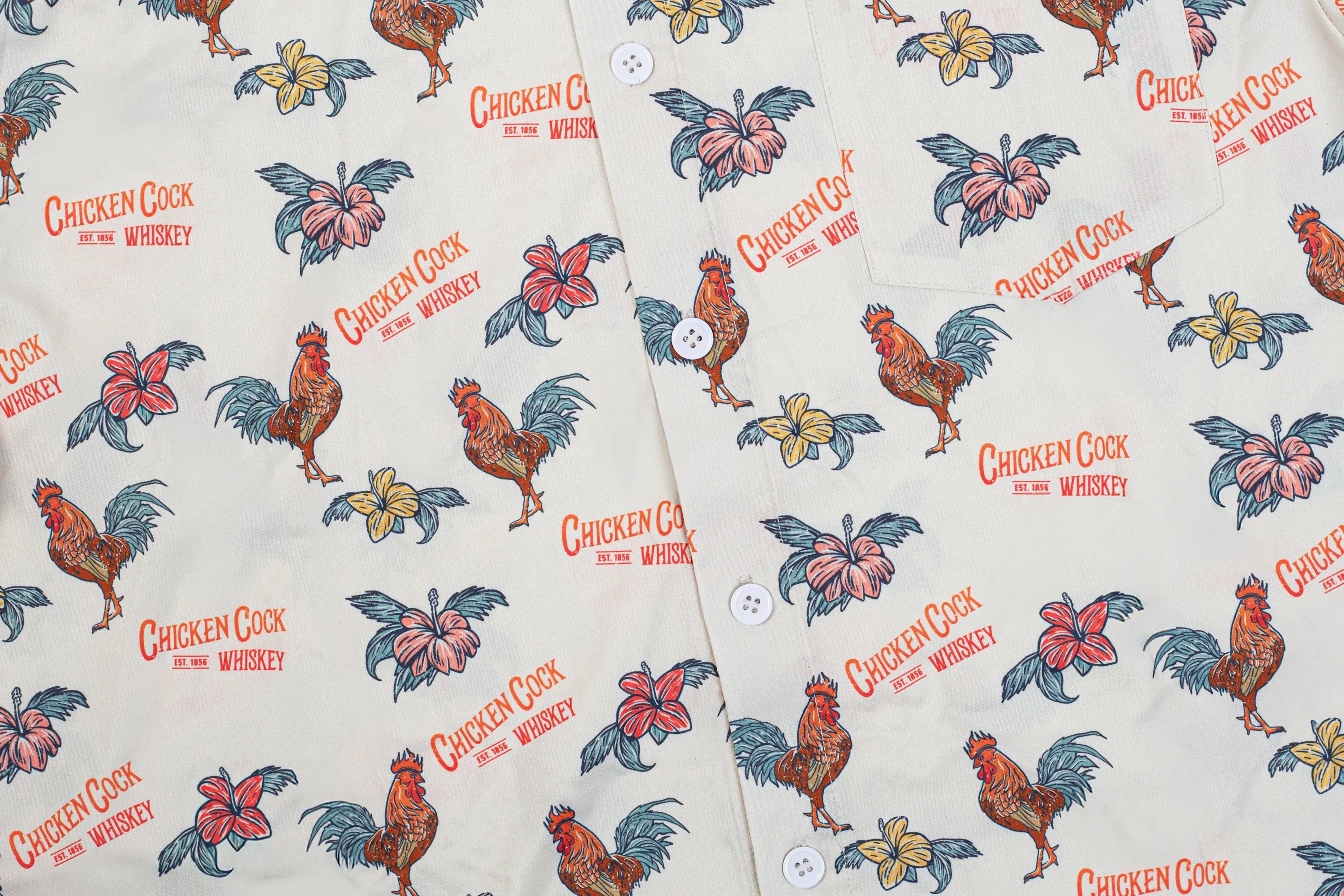 Chicken cock whiskey party shirt by anthem branding 1