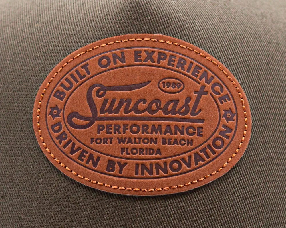 Suncoast custom hat studio shot by anthem branding 7