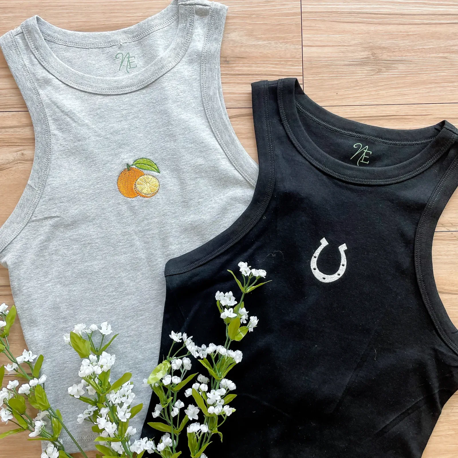 Embroidered tank tops by anthem branding