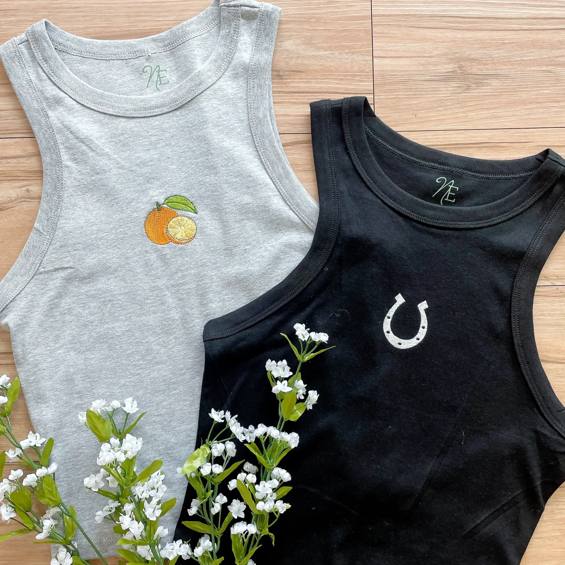 Embroidered tank tops by anthem branding