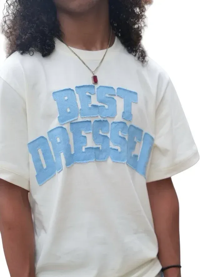 Distressed embroidered t shirt by anthem branding