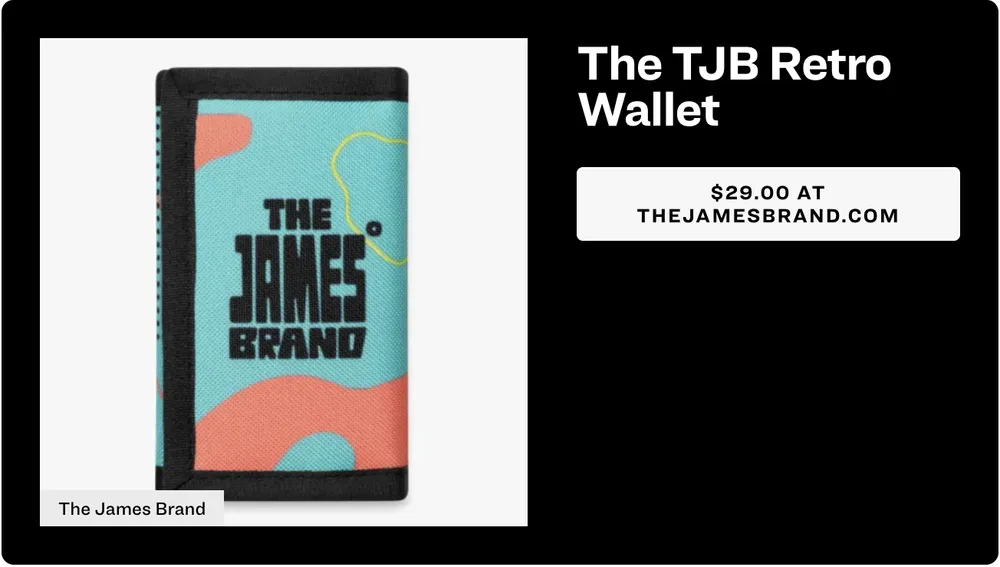 The james brand retro wallet gwp anthem branding