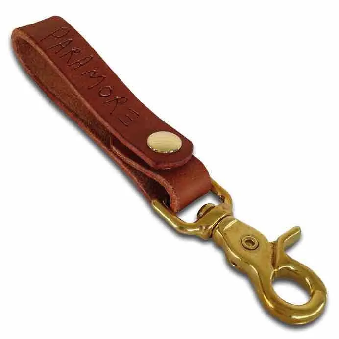 Paramore Custom Leather Keychain by Anthem Branding