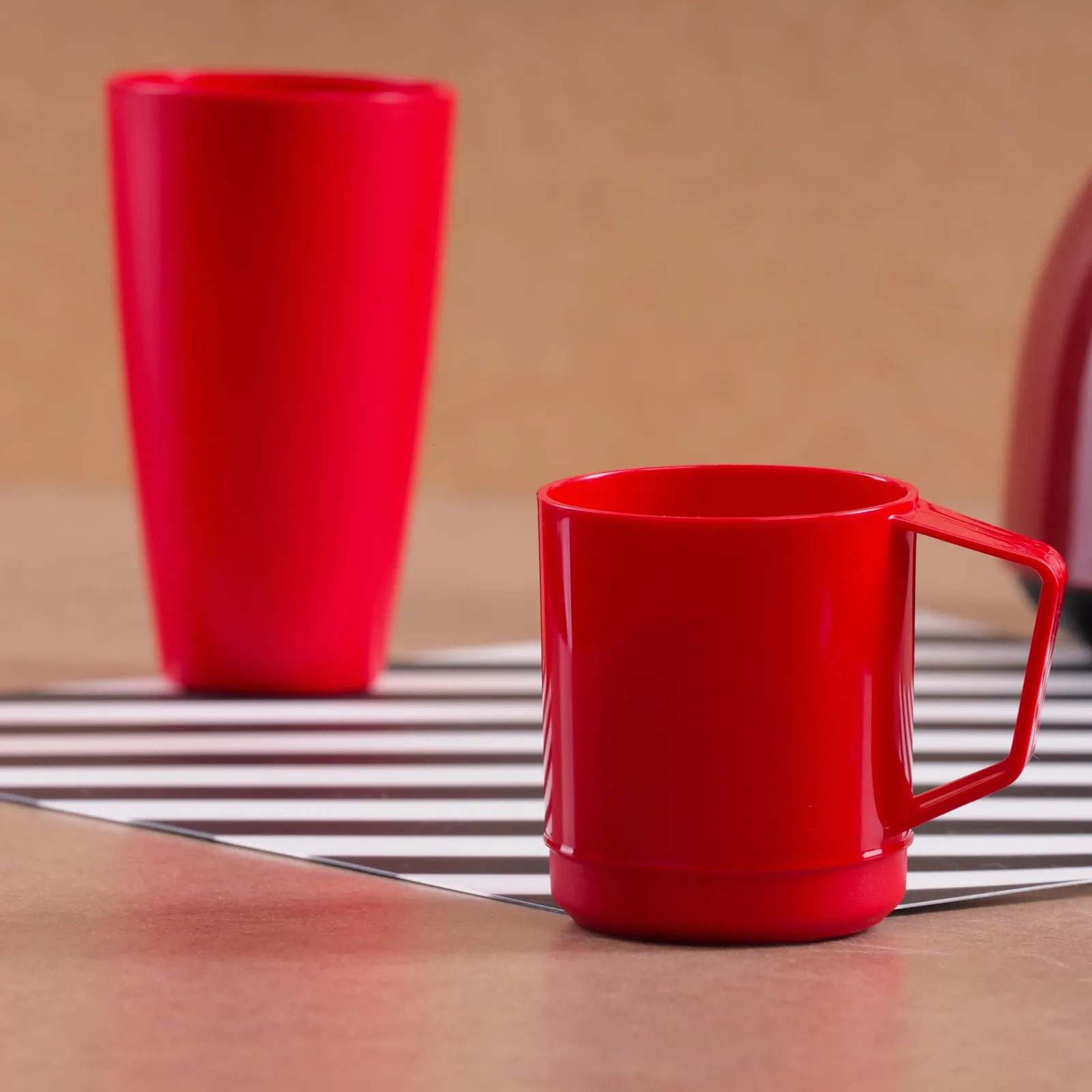 Plastic mugs by anthem branding