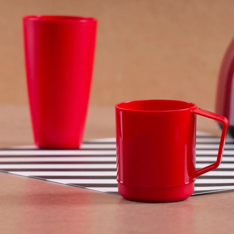 Plastic mugs by anthem branding