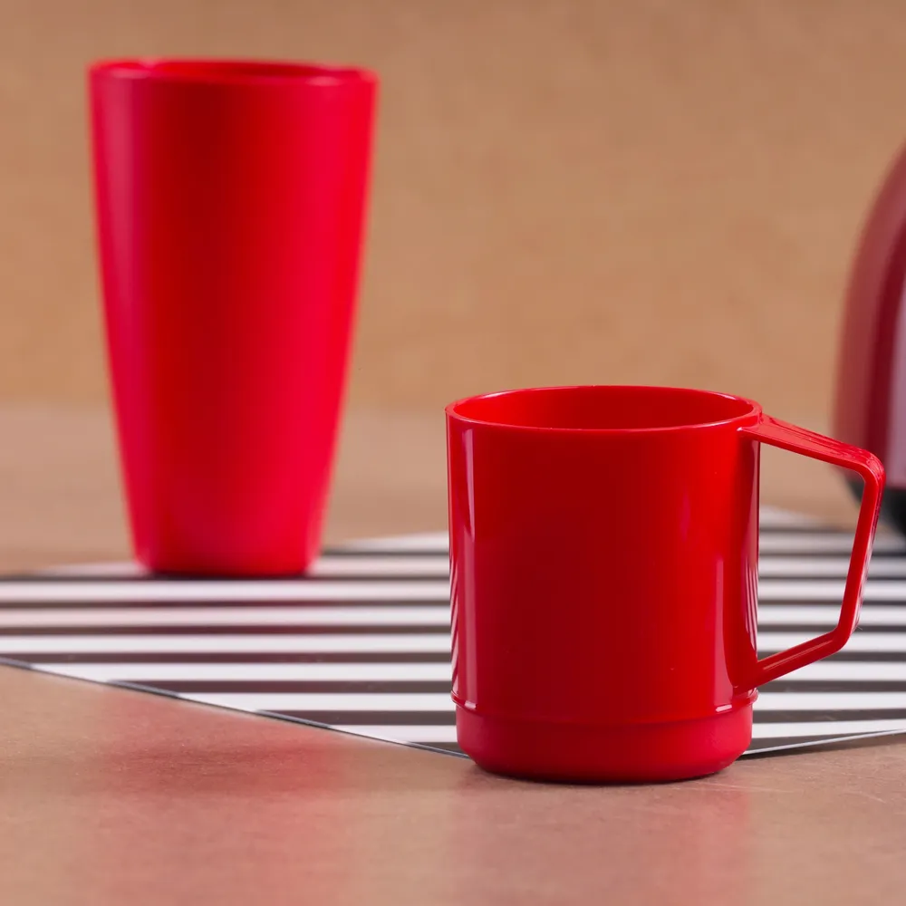 Plastic mugs by anthem branding