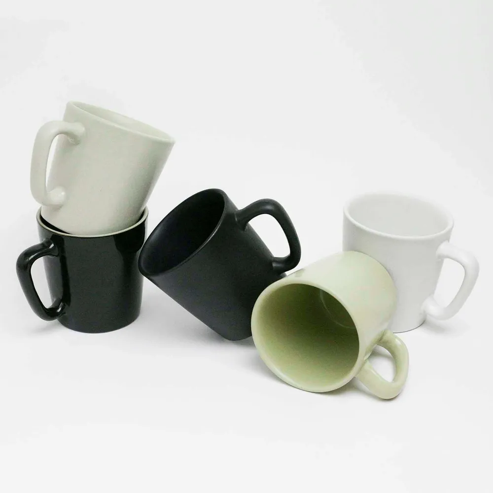 Custom stoneware mugs by anthem branding