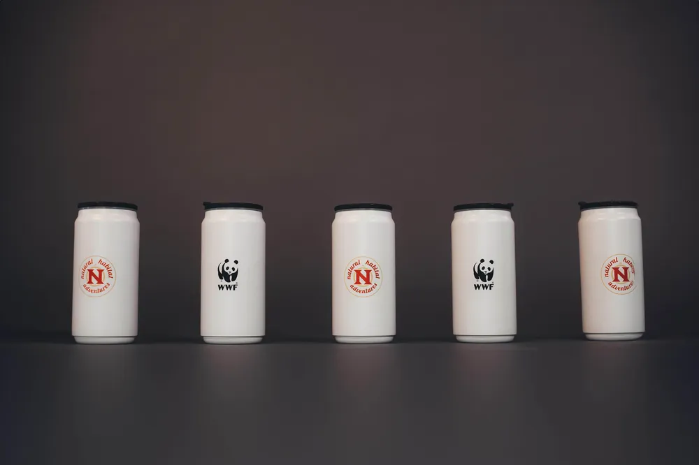 Natural Habitat WWF Tumbler 12oz White Screen Print Laser Etch by Anthem Branding 6