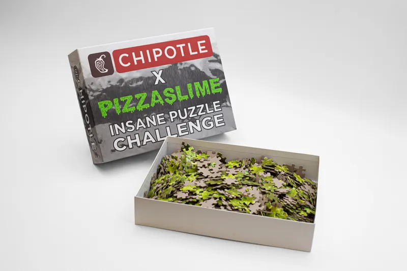 Chipotle puzzle slime insane puzzle challenge unique items by anthem branding 2