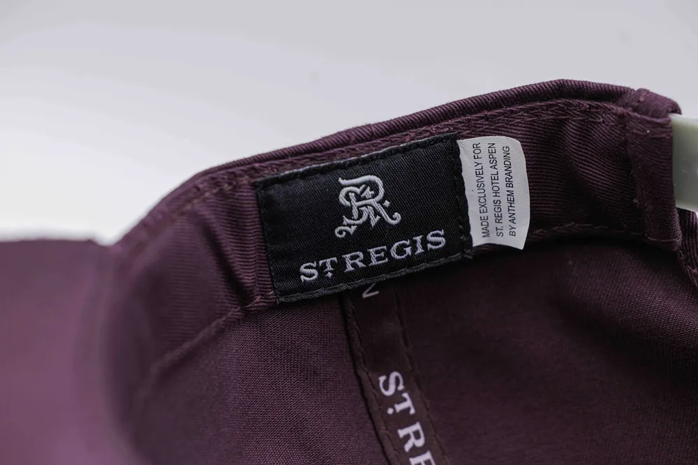 St regis aspen interior label detail anthem brandng