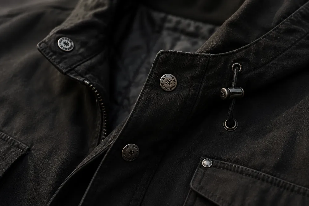Custom snaps and hardware by anthem branding