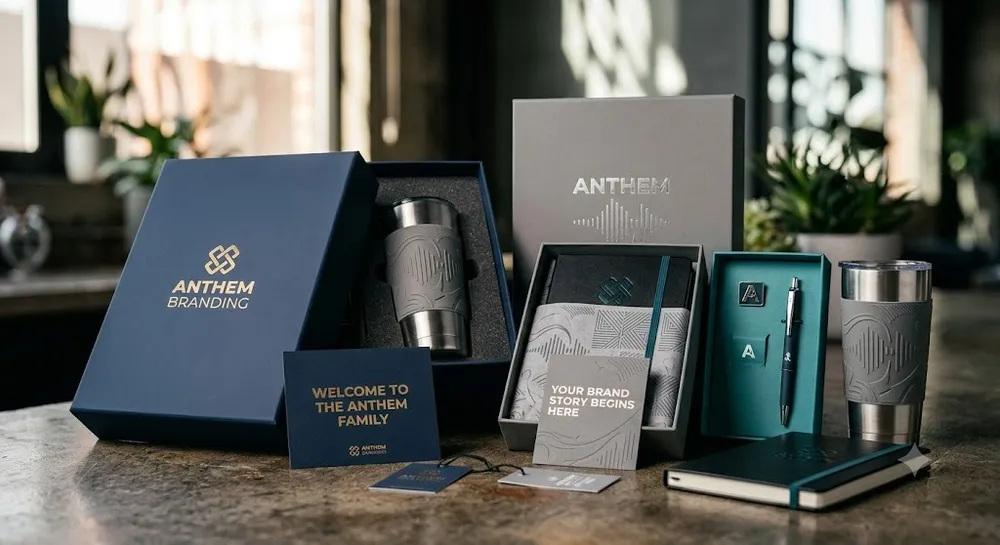 Branded packaging by anthem branding