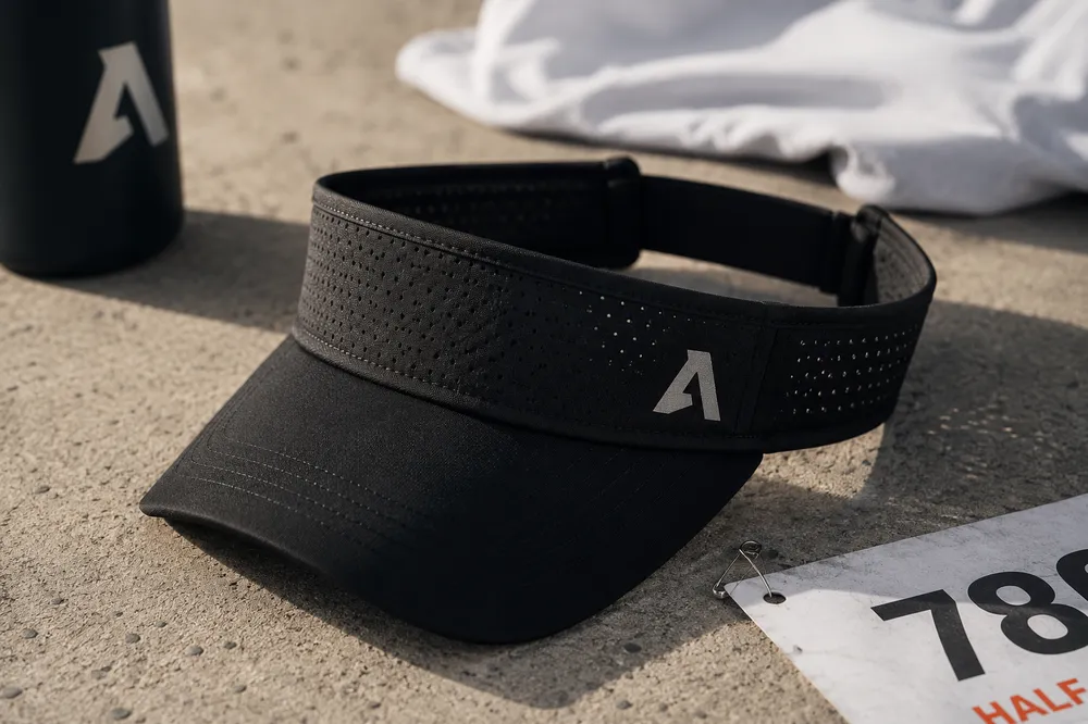 Custom running visors by anthem branding