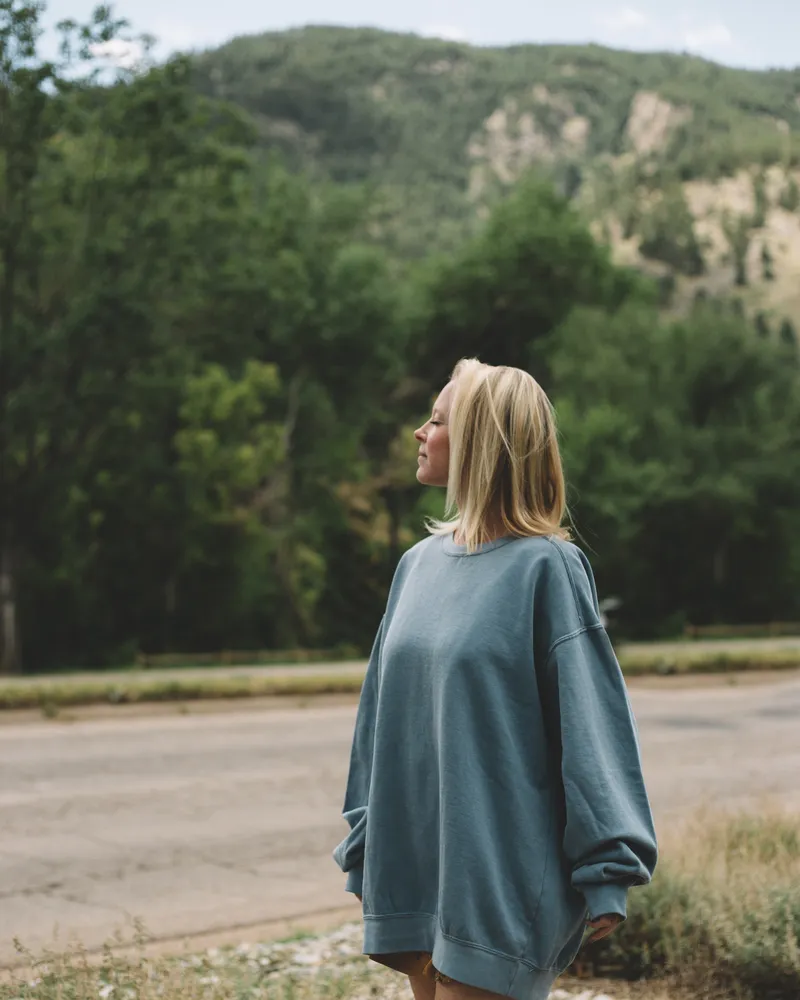 Oversized Blue Sweatshirt 1