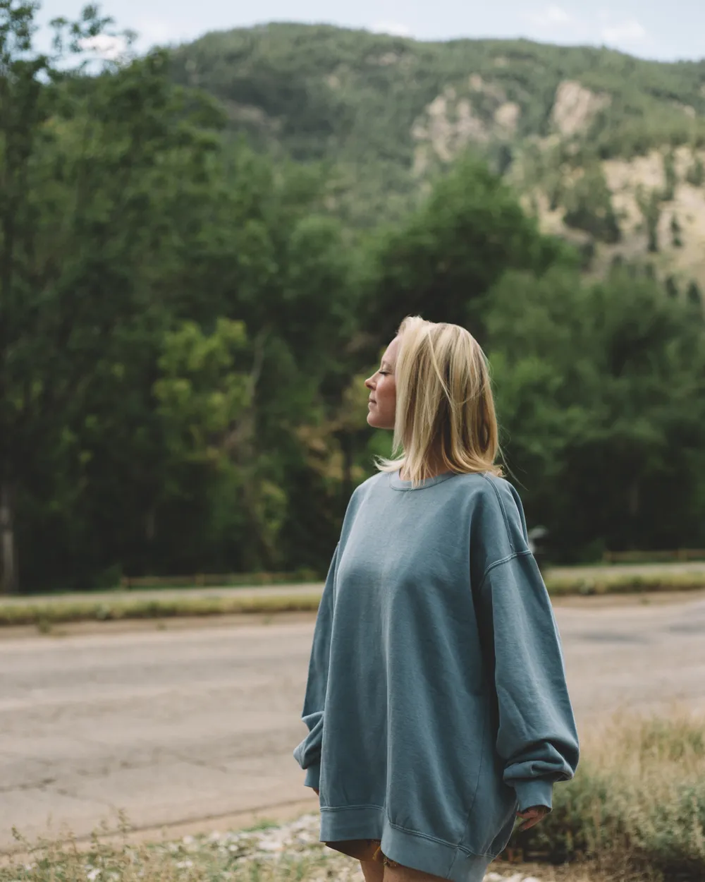 Oversized Blue Sweatshirt 1