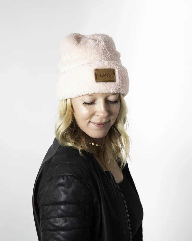 Beanies women beanies faux fur beanies fleece anthem branding lifestyle 1