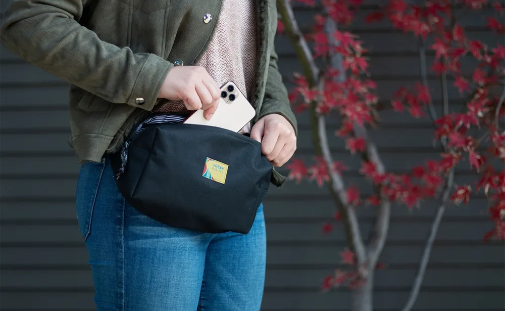 Jigsaw digital custom fanny pack by anthem branding