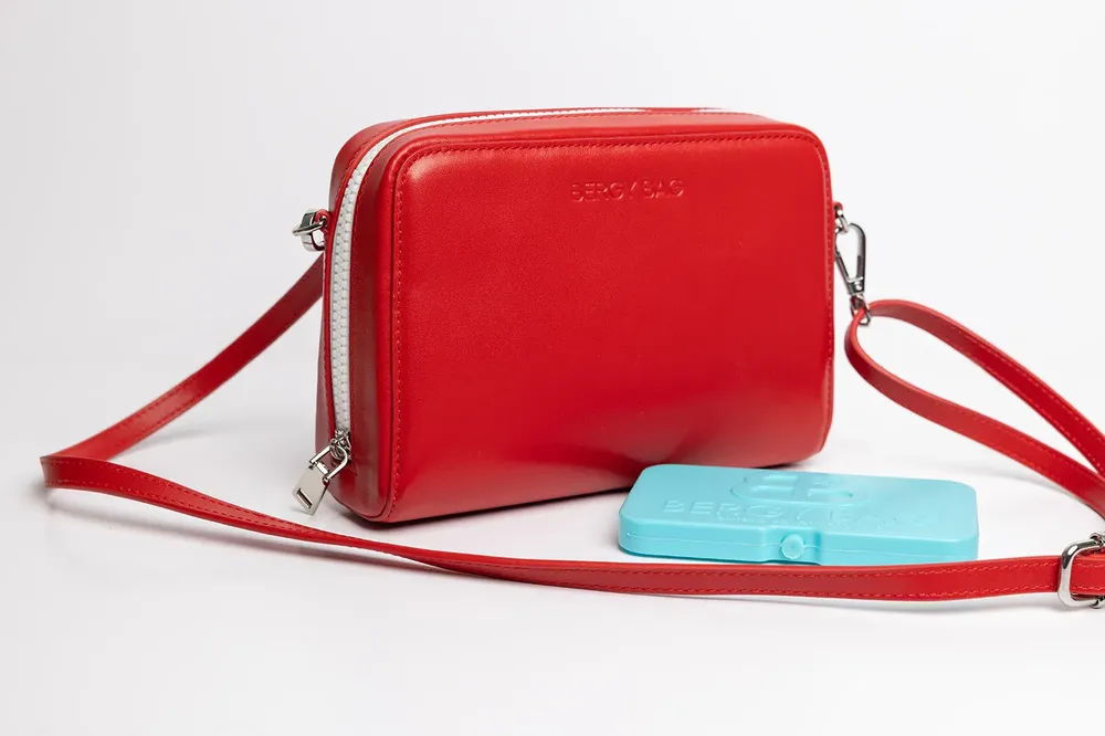 Insulated purse red by bergy bag by anthem branding