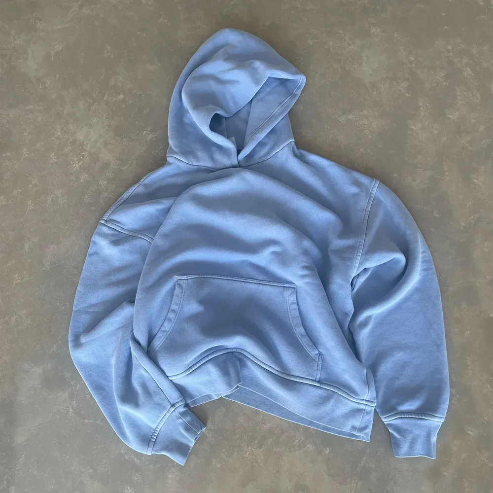 Vintage ice blue hoodie by blanks by thirteen by anthem branding