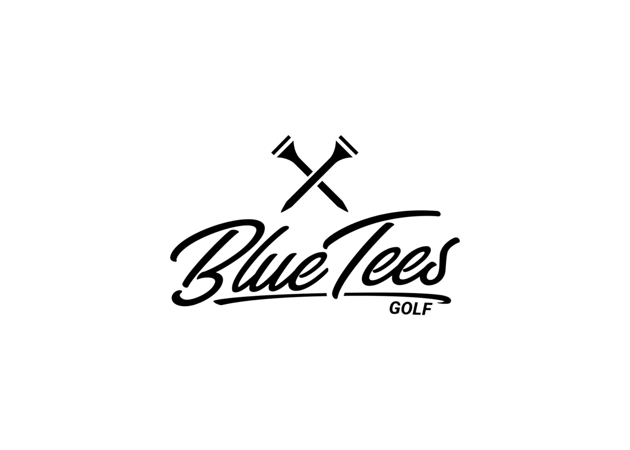 Blue tees golf logo jpg