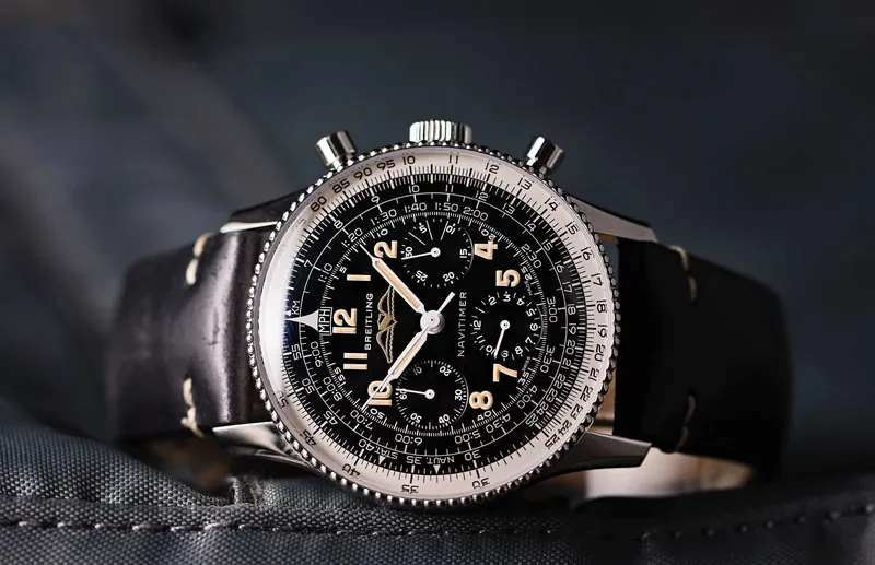 Breitling navitimer watch black dial