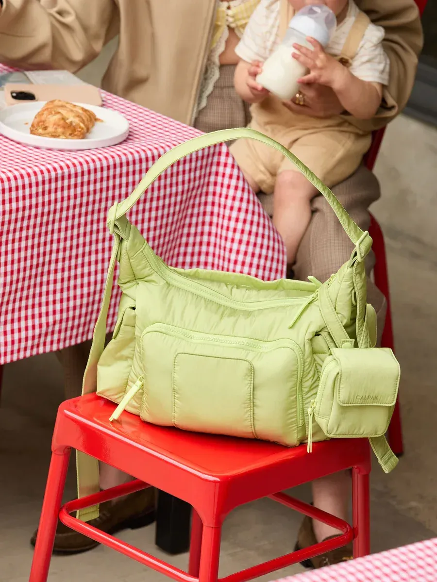 CDB2501 CROSSBODY DIAPER BAG LIME LIFESTYLE