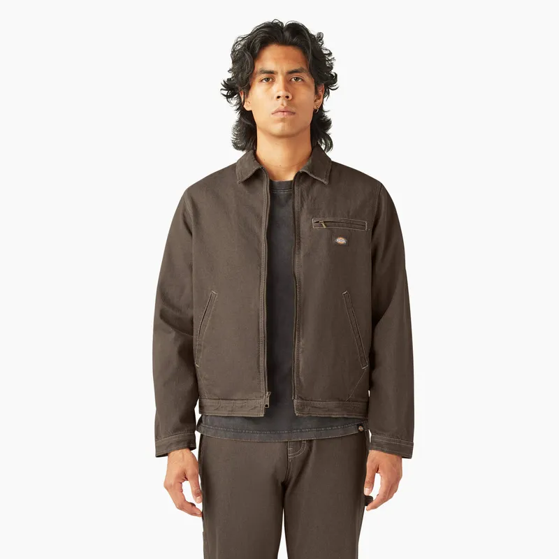 Dickies Flannel Lined Denim Jacket by anthem branding