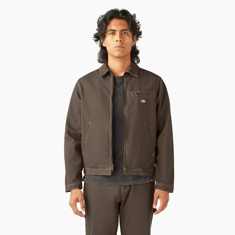 Dickies Flannel Lined Denim Jacket by anthem branding
