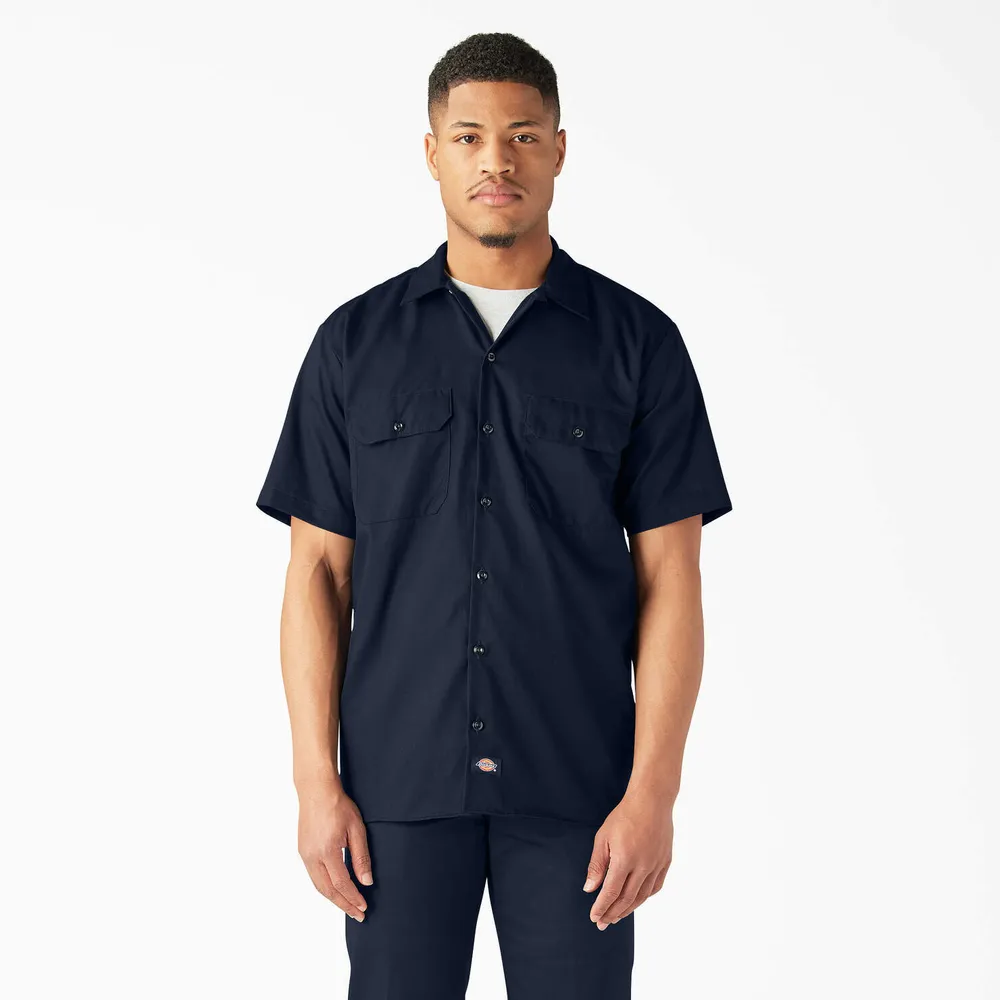 Dickies FLEX Relaxed Fit Short Sleeve Work Shirt by anthem branding