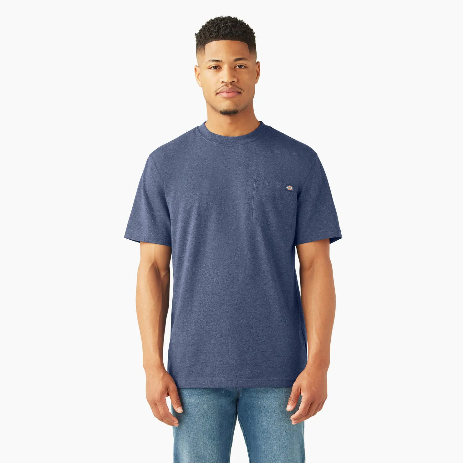 Dickies Heavyweight Heathered Short Sleeve Pocket T Shirt by anthem branding