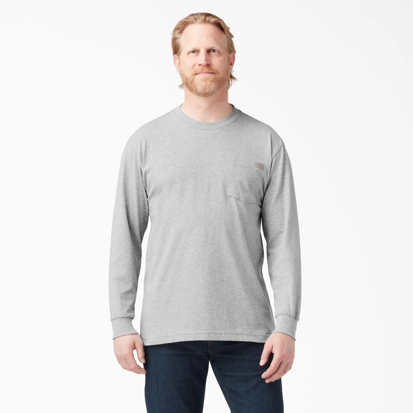 Dickies Heavyweight Long Sleeve Pocket T Shirt by anthem branding