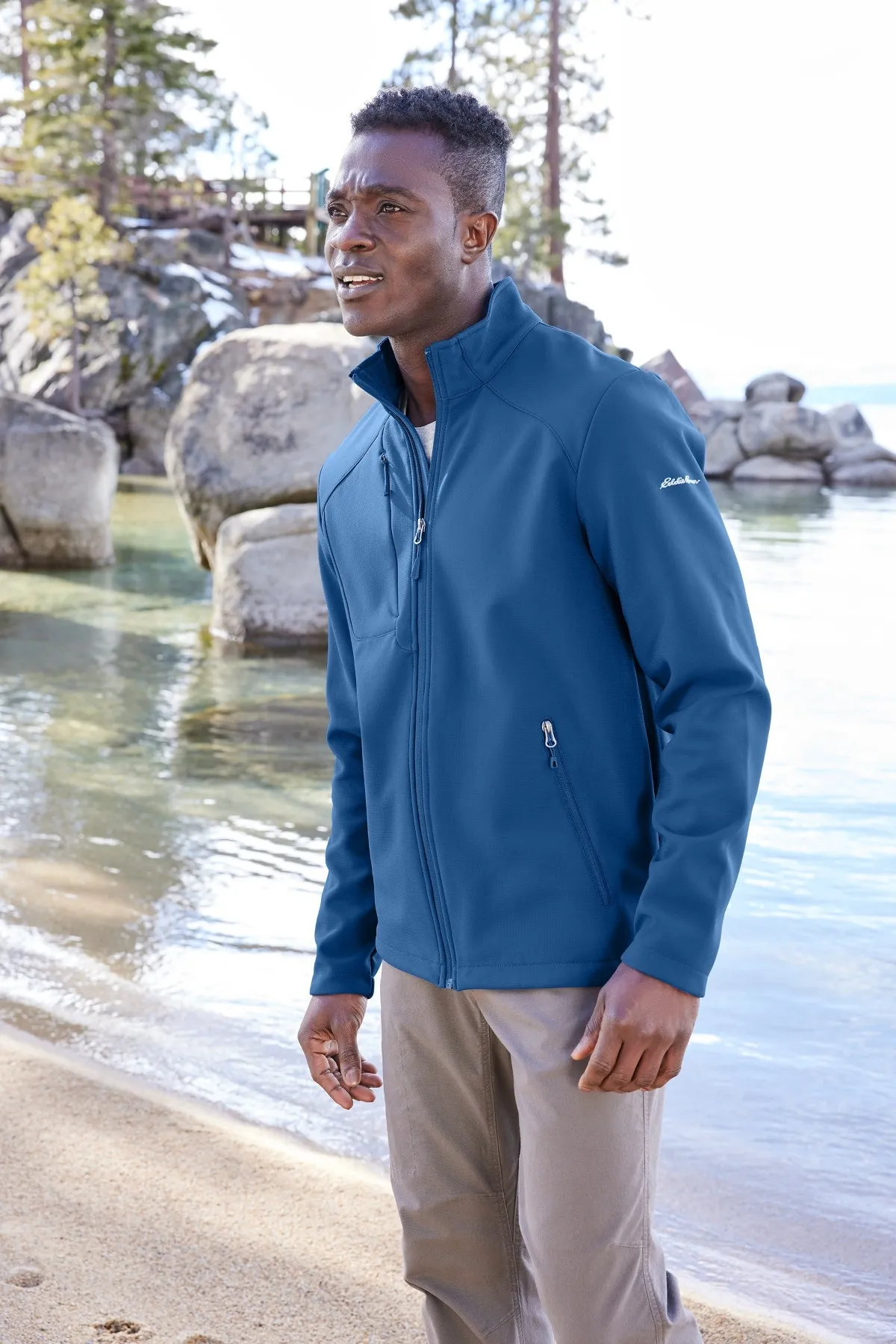 Eddie bauer stretch soft shell EB544 corporate sales by anthem branding