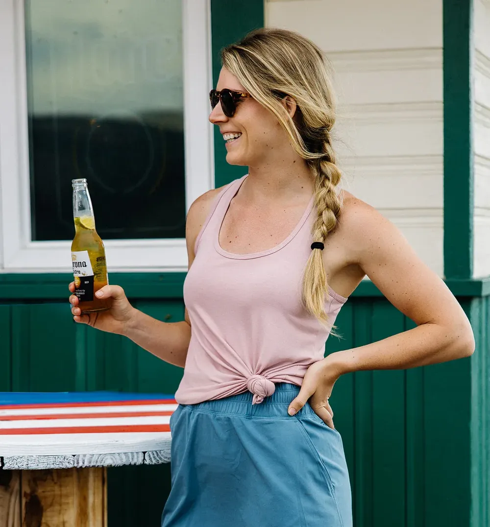 Free fly bamboo motion racerback tank by anthem branding