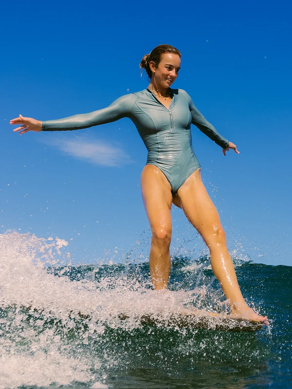 Free fly womens long sleeve swimsuit by anthem branding