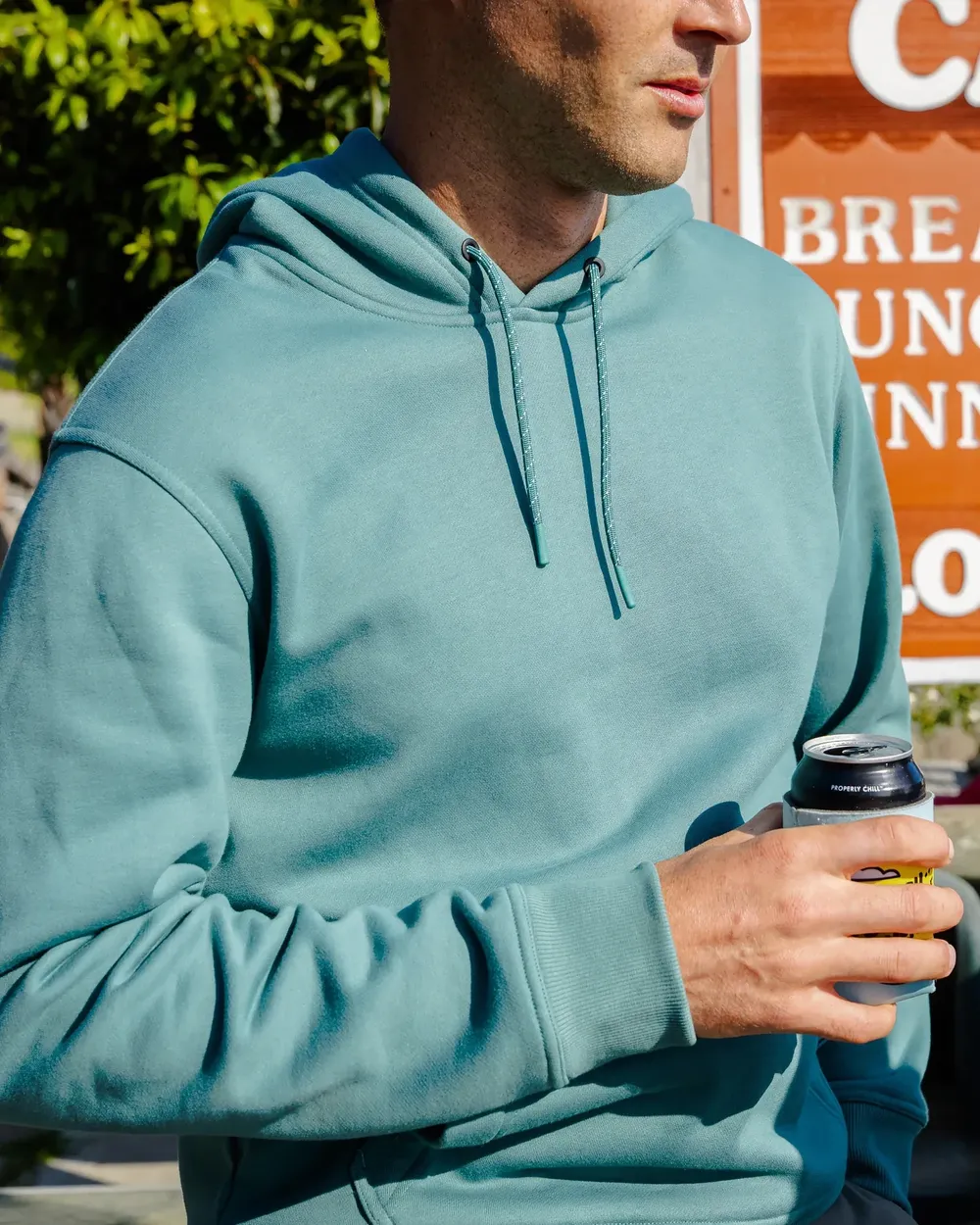 Mens free fly bamboo fleece pullover hoodie by anthem branding