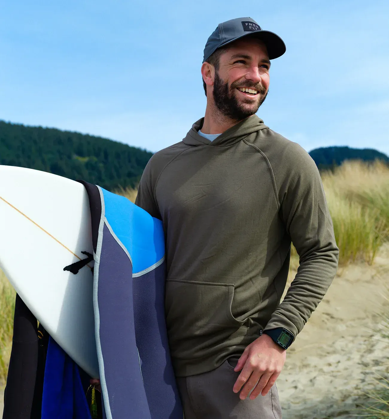 Free fly fleece hoodie corporate sales group sales by anthem branding
