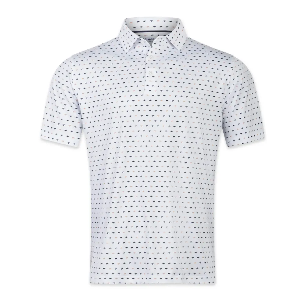 Harlestons print polos short sleeve by anthem branding
