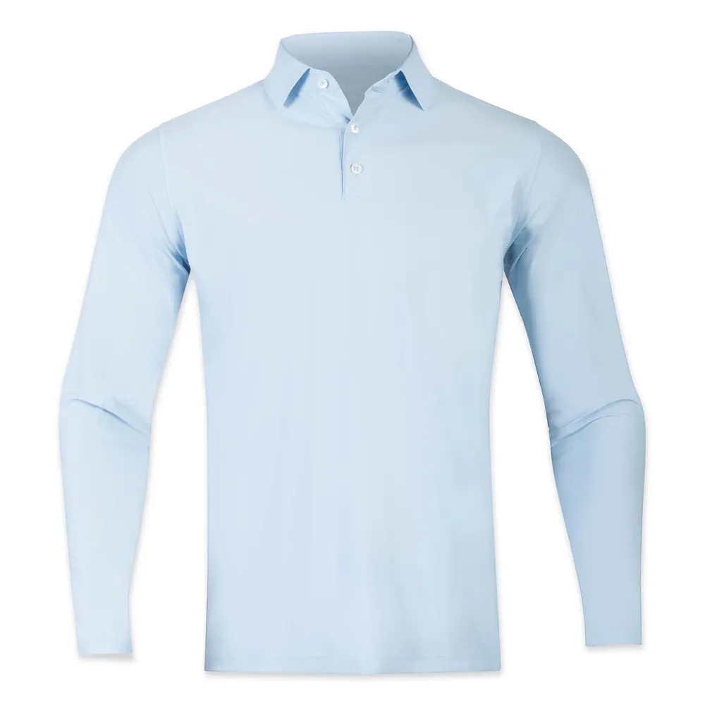 Harlestons solid polos long sleeve by anthem branding