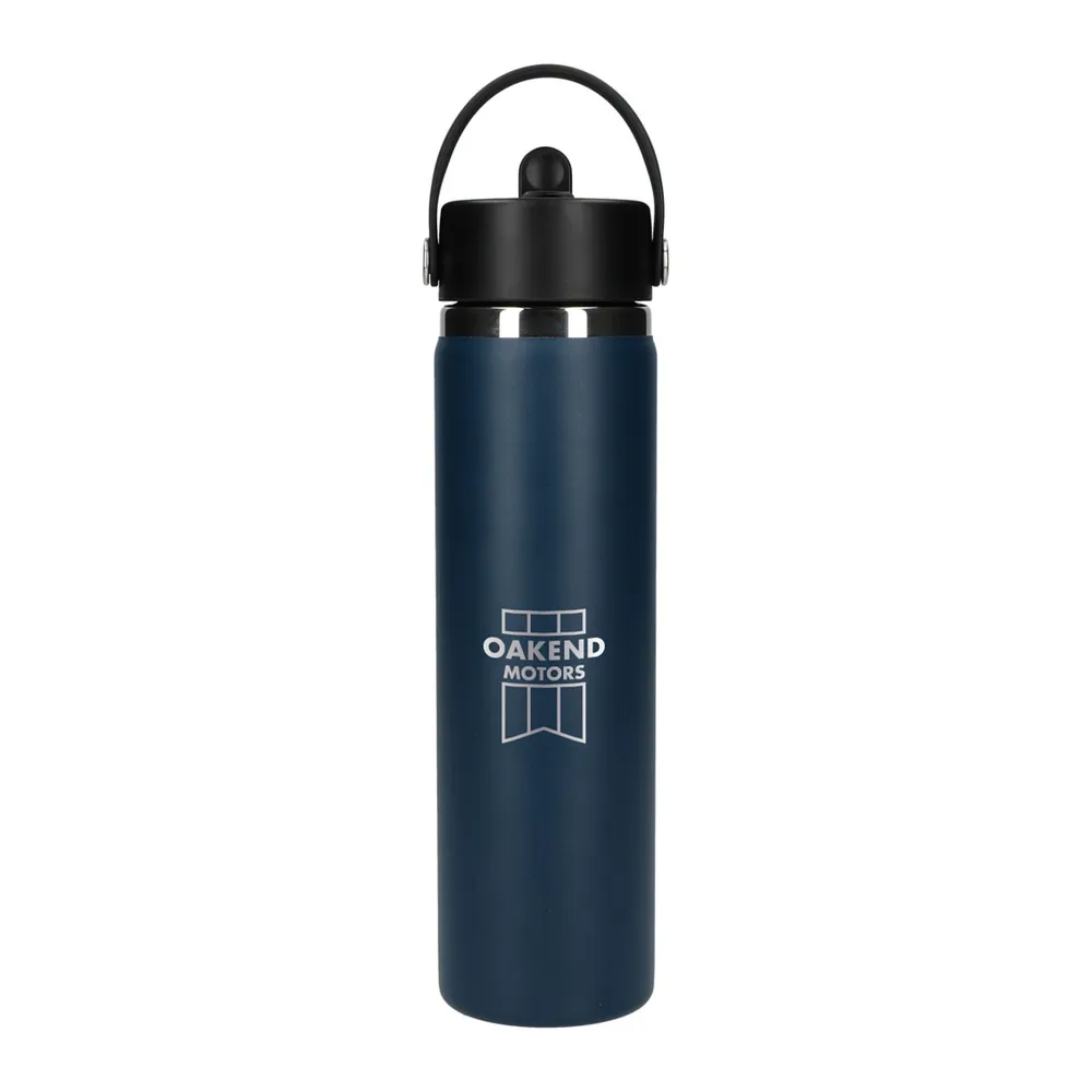 Hydro Flask Wide Mouth 24oz Bottle with flex straw cap