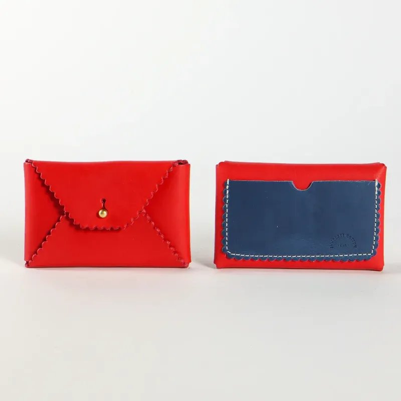 Immodest cotton scallop wallet cherry ink by anthem branding