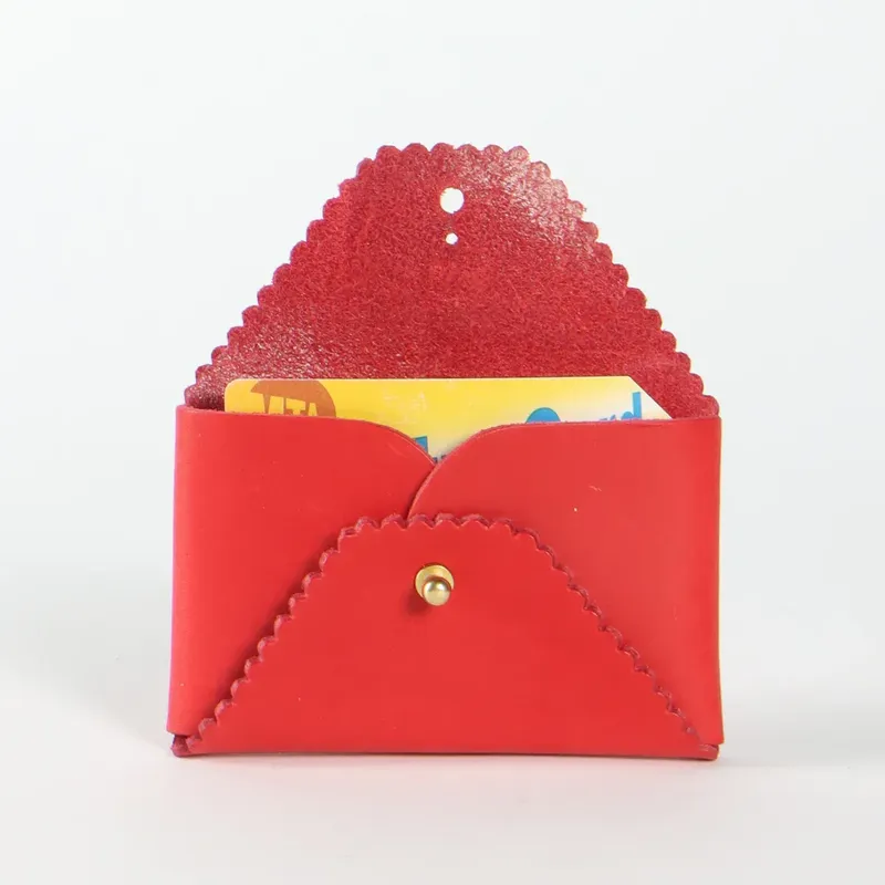 Immodest cotton scallop wallet scarlet by anthem branding