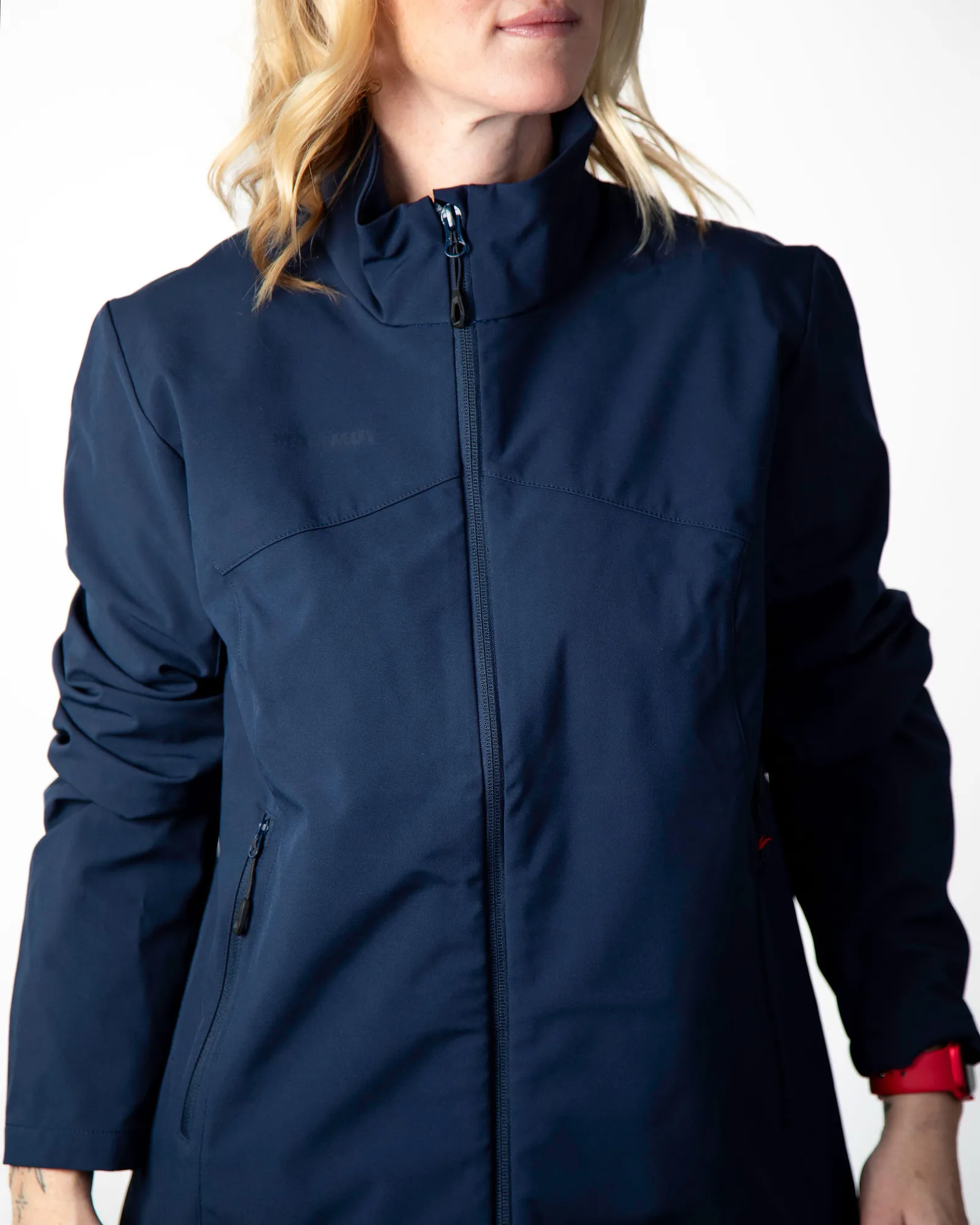 Mammut corporate SO jacket womens navy blue anthem branding 2