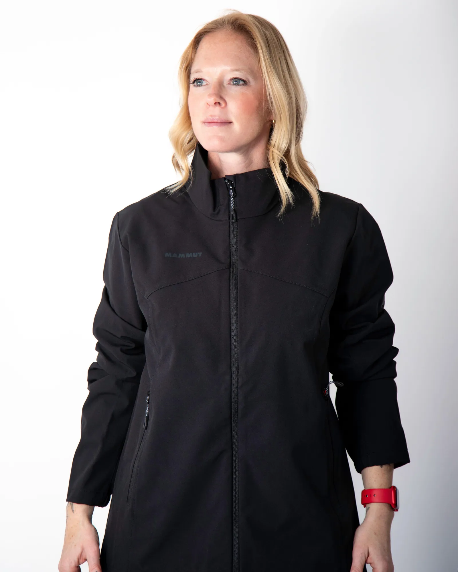 Mammut corporate SO jacket womens black anthem branding 1